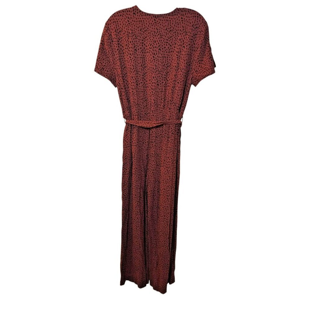 Rails Jumpsuit Size Medium Rust Spotted Wide Leg … - image 7